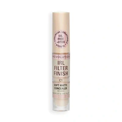 Afbeelding van Makeup Revolution, IRL Filter Finish Concealer, gemiddelde tot volledige dekking, C1, 6g