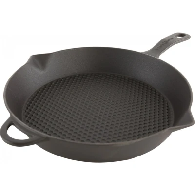Afbeelding van Grillpan Gietijzer Rond 28 cm Zwart
