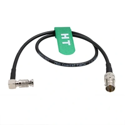 Afbeelding van HangTon 6G SDI Video Kabel HD Micro BNC naar Vrouwelijke Adapter voor Blackmagic Assist 4K 5 &quot;Monitor, Rechte hoek Hoge Dichtheid 15cm