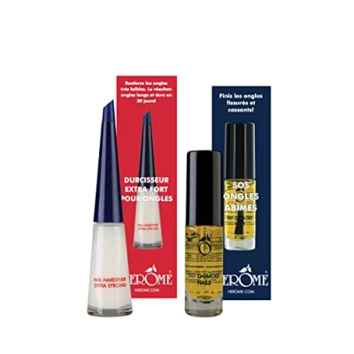Afbeelding van Herome Exit Damaged Nails Nagelolie &amp; Nagelverharder Extra Sterk Nagelverzorging 7ml 10ml