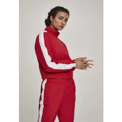 Afbeelding van Urban Classics Crinkle Trainingsvest, Dames, Maat: XL, Red/white