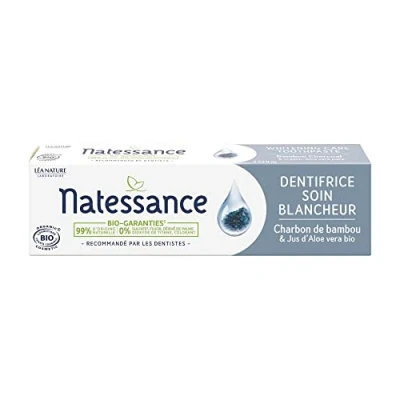 Afbeelding van Natessance Biologische Bamboe Houtskool Tandpasta 75 ml