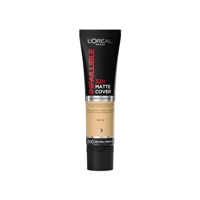 Afbeelding van 2x L&#039;Oréal Infaillible 32H Matte Cover Foundation 200 30 ml