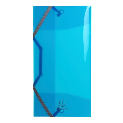 Afbeelding van 10x Exacompta elastomap Iderama, 3 kleppen, uit PP, geassorteerde kleu