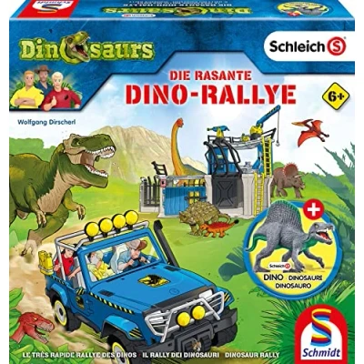 Afbeelding van Schleich, Dinosaurs, Die rasante Dino Rallye: KINDERSPIELE LIZENZEN
