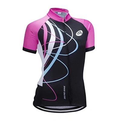 Afbeelding van Vrouwen Fietsen Ademend Sneldrogende Maillots, Jersey Cycle Korte Mouwen Jas