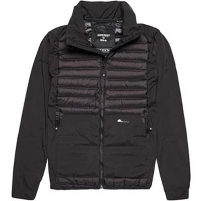 Afbeelding van SUPERDRY Hybrid Jas Mannen Zwart Maat 2XL
