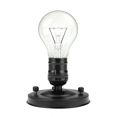 Afbeelding van E26 / E27 Vintage Industriële Plafond Wandlamp Basishouder Hanglamp Lamp Schroef Fitting(zwart)