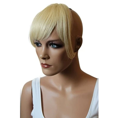 Afbeelding van CAISHA 100% ECHT Haar Pony Menselijk Haarstukje Haarverdikking Haarverlenging Platinablond H313d