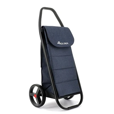 Afbeelding van Rolser Boodschappentrolley Com Polar 8 Black Tube Marino