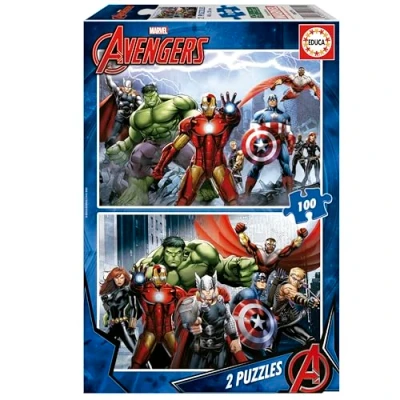 Afbeelding van Puzzel Educa Marvel Avengers (2 x 100 pcs)