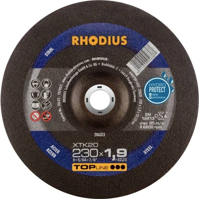 Afbeelding van RHODIUS 206313 Doorslijpschijf gebogen 230 mm 1 stuk(s) Staal