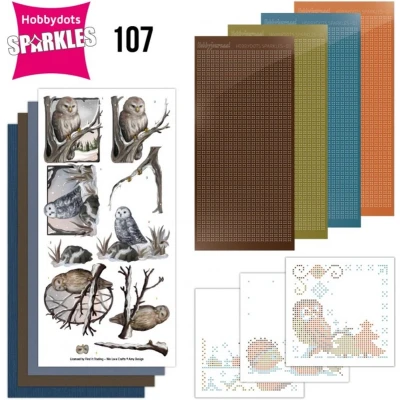 Afbeelding van Sparkles Set 107 Amy Design Uilen
