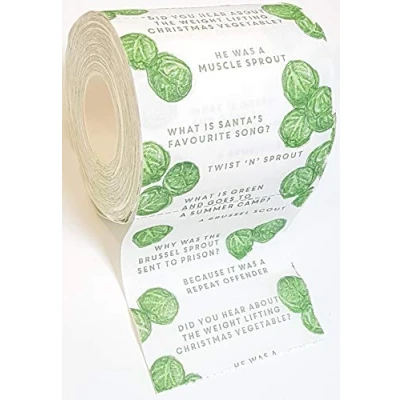 Afbeelding van Talking Tables BC SPROUT T ROLL feestaccessoires, grappig toiletpapier koolscheuten motief,