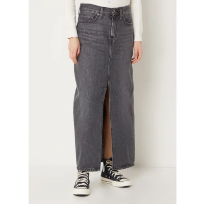 Afbeelding van Levi&#039;s Ankle Column Skirt Jeansrok, Dames, Maat: 25, Adventure seeker