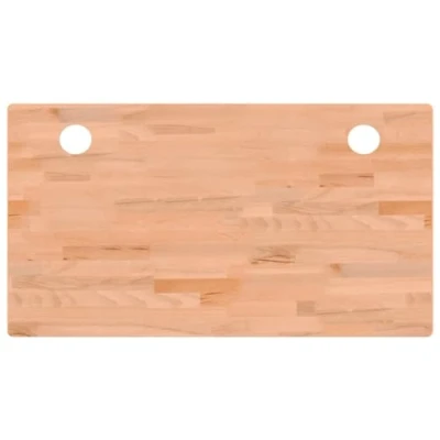 Afbeelding van Bureaublad 110x60x2,5 cm massief beukenhout
