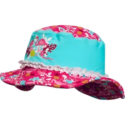 Afbeelding van Playshoes Meisjesmuts, uv bescherming, zonnehoed, badmuts, flamingo