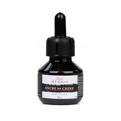 Afbeelding van Herbin 11209T Fles zwarte Indiase inkt, 50 ml