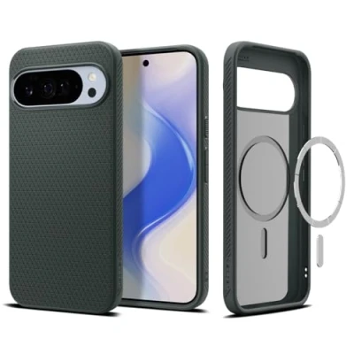Afbeelding van Spigen Liquid Air MagFit Case voor Google Pixel 10 Pro XL, Compatibel met MagSafe [2025 Nieuwe functie] Abyss Green