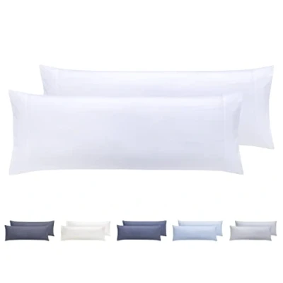 Afbeelding van Todocama set van 2 kussenslopen, microvezel, extra zacht, hypoallergeen, 105 x 40 cm, wit