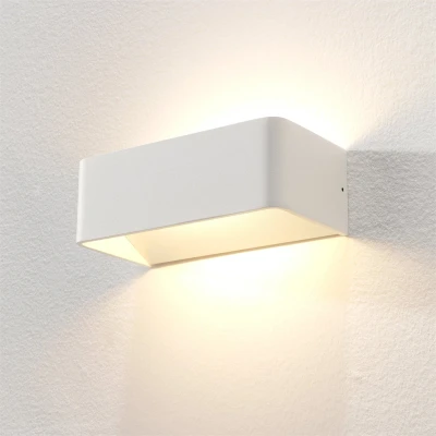 Afbeelding van Artdelight Wandlamp Mainz 20 x 7 cm wit