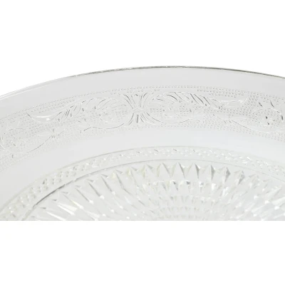 Afbeelding van Eetbord Home ESPRIT Transparant Kristal 33 x 9,4 cm