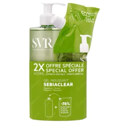 Afbeelding van SVR Sebiaclear Schuimende Reinigingsgel 400ml + Navulling
