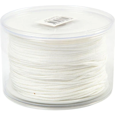 Afbeelding van Creotime polyester koord wit 50 meter 2 mm