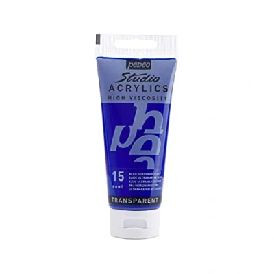 Afbeelding van Pébéo 831015 Studio Acrylverf, 1 tube, 100 ml, ultramarijnblauw, donker