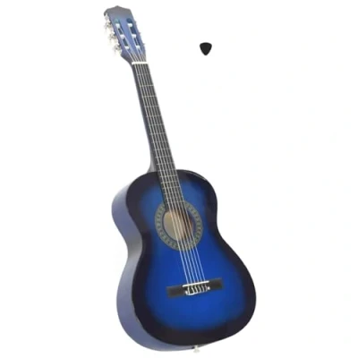 Afbeelding van vidaXL Gitaar klassiek beginner en kinderen 3/4 36&quot; blauw