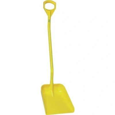 Afbeelding van Vikan Ergonomische Schop met Groot Blad 131cm Geel
