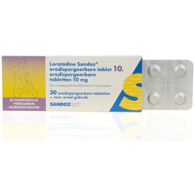 Afbeelding van Loratadine Sandoz Orodisp Tablet 10mg