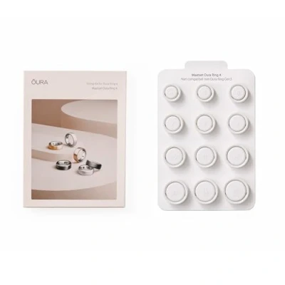 Afbeelding van Oura Ring 4 maatset, Smart accessoires, Wit