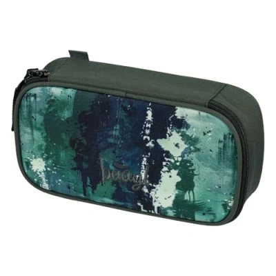 Afbeelding van Baagl Etui voor meisjes Schooletui schrijfwaren Schoolspullen pennenetui, jongens school, Skate Forest,