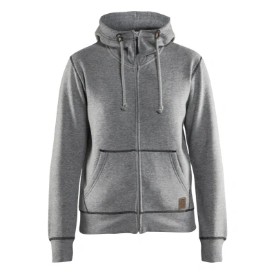 Afbeelding van Blaklader Dames hooded sweatvest 3373 1157 Grijs Mêlee