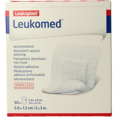 Afbeelding van Leukomed Wondverband 7.2 X 5cm Steriel, 50 stuks