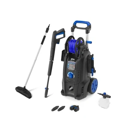 Afbeelding van AR Blue Clean e 4 TWIN FLOW D TWINFLOW Hogedrukreiniger met Dualtech System en Oppervlaktereiniger (2500 W, 150 bar, 810 l/h)