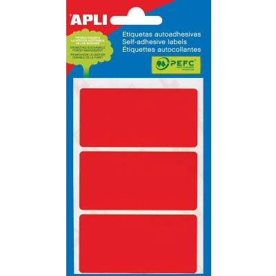 Afbeelding van Apli gekleurde etiketten in etui rood (2073) etiket