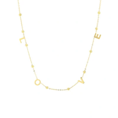 Afbeelding van Bijoutheek Collier Balls Love Goud