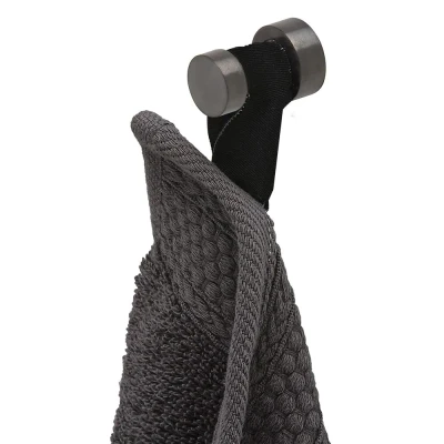 Afbeelding van Geesa brushed metal black haak geborsteld zwart