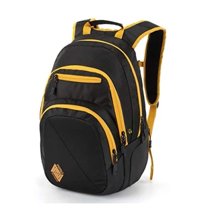 Afbeelding van Nitro Stash rugzak, schoolrugzak, schooltas, dagrugzak, goudzwart, 49 x 32 22 cm, 29 l,