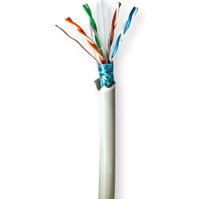 Afbeelding van Netwerkkabel Cat6 F/UTP 100 meter (Stugge kern, 100% koper)