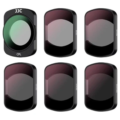Afbeelding van JJC 6 Pack Magnetische ND CPL filterkit Compatibel met DJI Osmo Pocket 3, ND8 ND16 ND32 ND64 ND256 Neutrale Dichtheid PL Polariserende Multi Coated Draagbare HD filters, Pocket3 Actiecamera