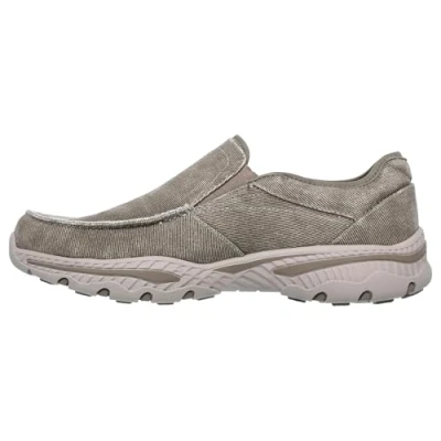 Afbeelding van Skechers Creston Lace Up Canvas Bootschoen voor heren, Taupe, 44 EU