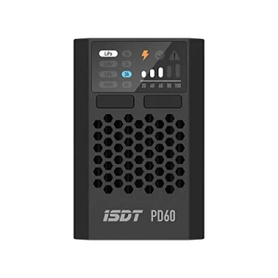 Afbeelding van ISDT PD60 60W 6A Lipo acculader Balance ontlader voor 1 4S LiPo/Life/Lilon/LiHv/Pb/NiMH RC accubatterijen