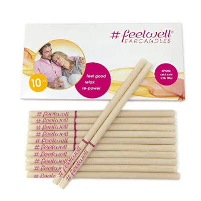 Afbeelding van Oorkaarsen feelwell, 10 stuks met veiligheidsfilter, ontspanning twee.