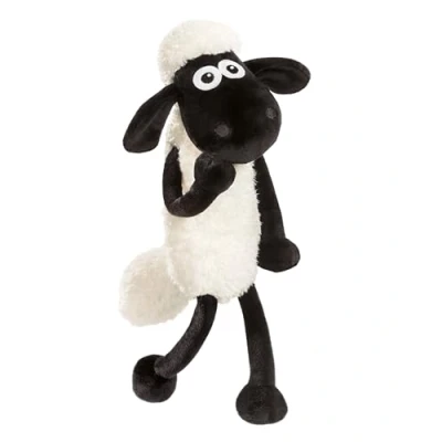 Afbeelding van Knuffel Shaun het Schaap 25 cm wit Zacht speelgoed gemaakt van pluche, schattig pluchen knuffeldier om mee te knuffelen en spelen, voor kinderen volwassenen
