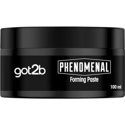 Afbeelding van got2b Phenomenal Forming Paste Hold 3 (100 ml), haarwax voor mannen geeft een fenomenale Barbershop stijl, styling gel sterke grip en natuurlijke glans