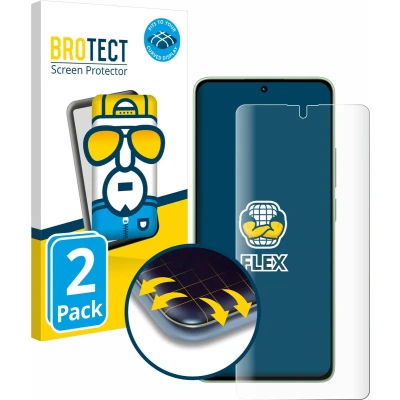 Afbeelding van BROTECT Screenprotector voor Xiaomi Redmi Note 13 Folie Beschermfolie transparant volledig dekking (2 Stuks)