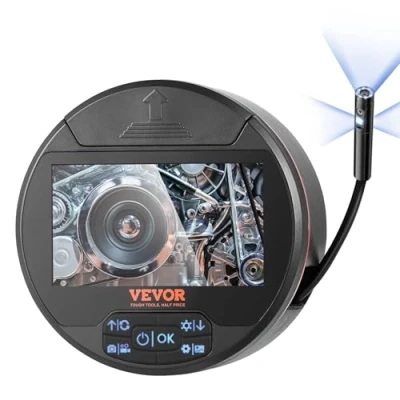 Afbeelding van VEVOR Endoscoop 1280x720 Inspectiecamera 4,3&quot; Scherm 8+2 Lichten Buiscamera
